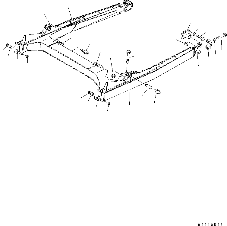 PIVOT ASS'Y 14X-916-0010 KOMATSU