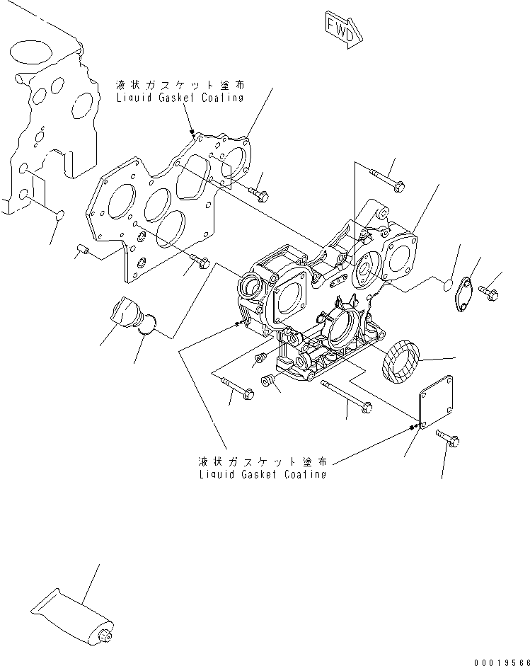 FLANGE,FRONT YM129004-01520 KOMATSU