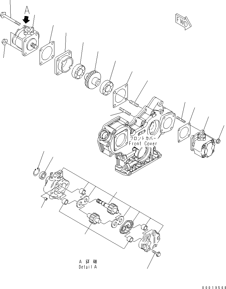 Болт YM26016-080352 KOMATSU