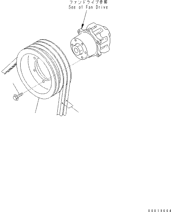 V-BELT SET,1805MM 04121-22271 KOMATSU