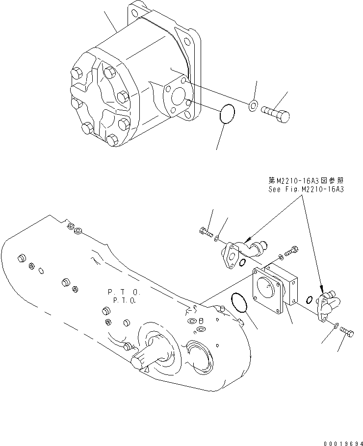 насос в сборе 07436-66800 KOMATSU