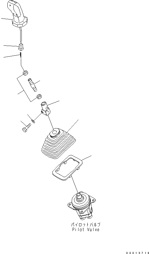 LEVER SUB ASS'Y 702-16-75540 KOMATSU