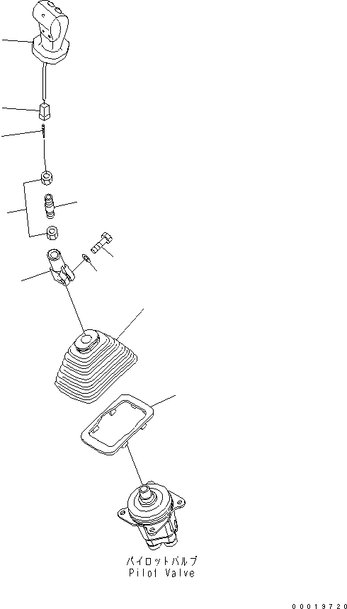 LEVER SUB ASS'Y 702-16-75530 KOMATSU