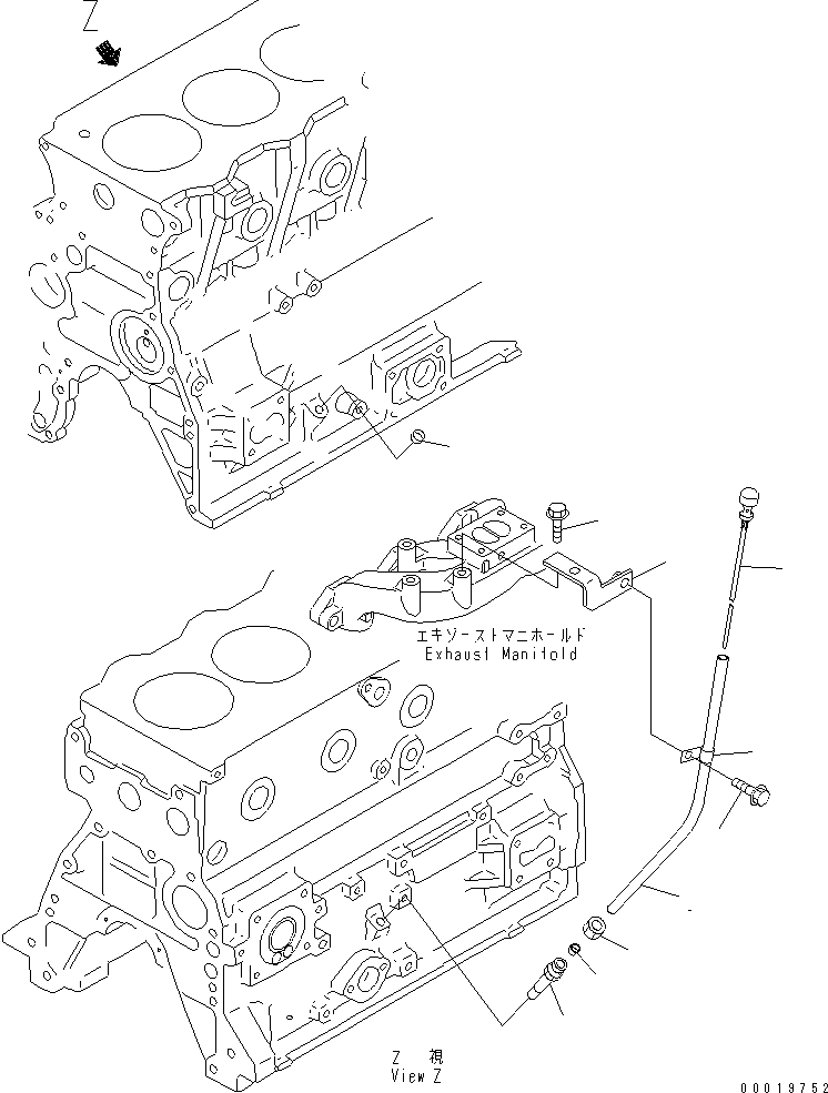 GAUGE,OIL 6205-21-5360 KOMATSU
