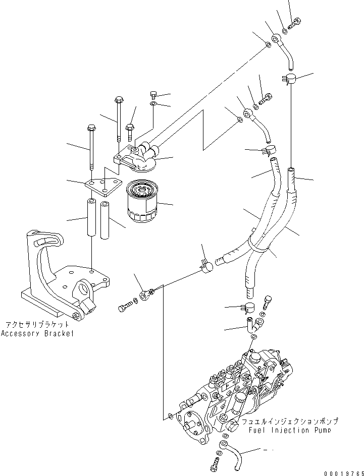Шланг 07286-01933 KOMATSU