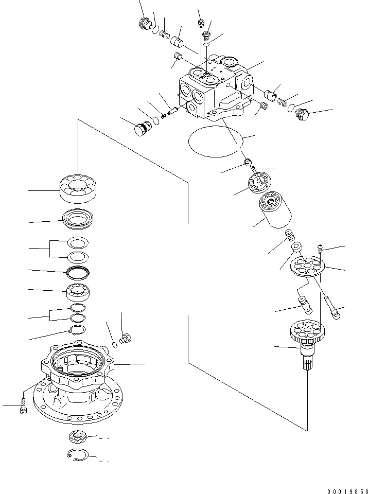 MOTOR SUB ASS'Y 706-73-03540 KOMATSU