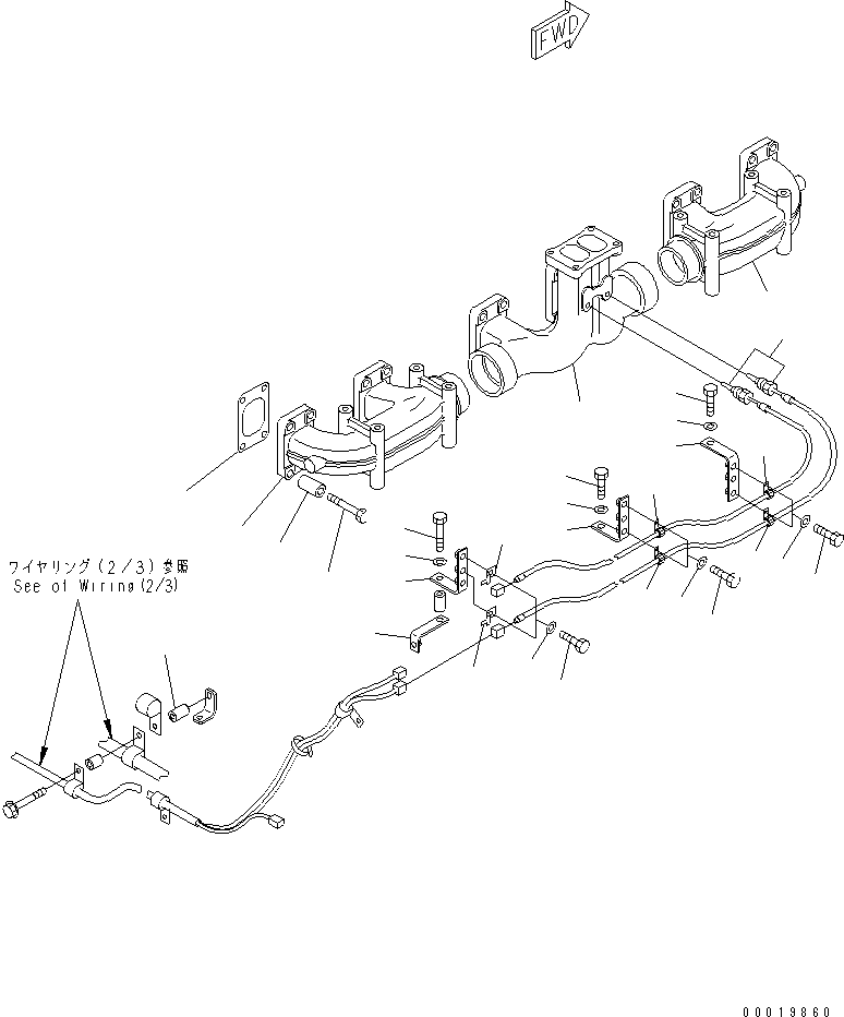 SENSOR,EXHAUST TEMPERATURE 6166-15-8181 KOMATSU