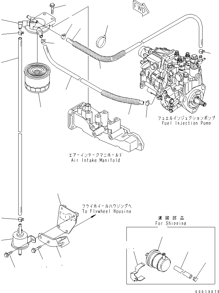 PIPE ASS'Y YM119940-59010 KOMATSU