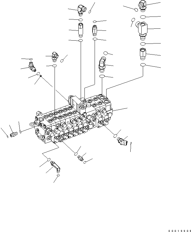 Управляющий клапан (\0\723-19-12900) KOMATSU