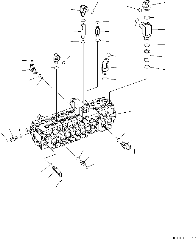Управляющий клапан (723-1A-16200) KOMATSU
