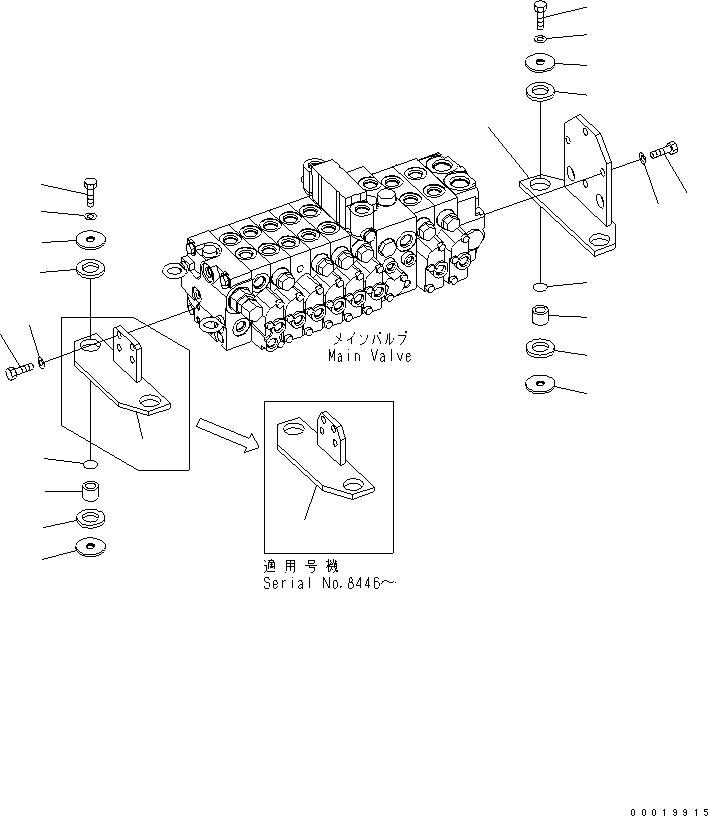 Кронштейн 22M-60-22121 KOMATSU