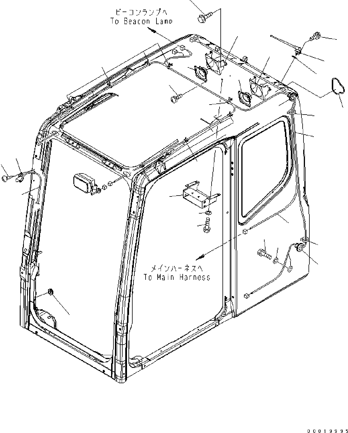 CABIN FRAME HARNESS 20E-06-31570 KOMATSU
