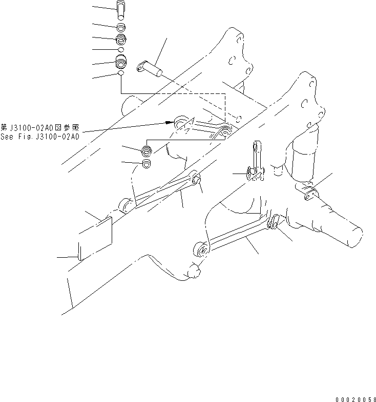 Втулка 561-50-62310 KOMATSU