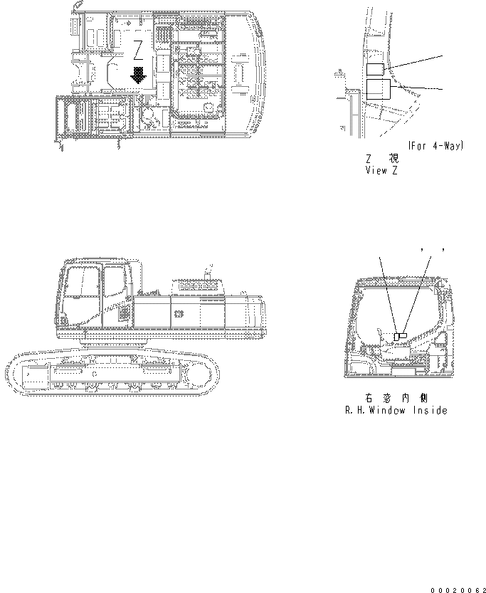Табличка управления 09822-A1110 KOMATSU