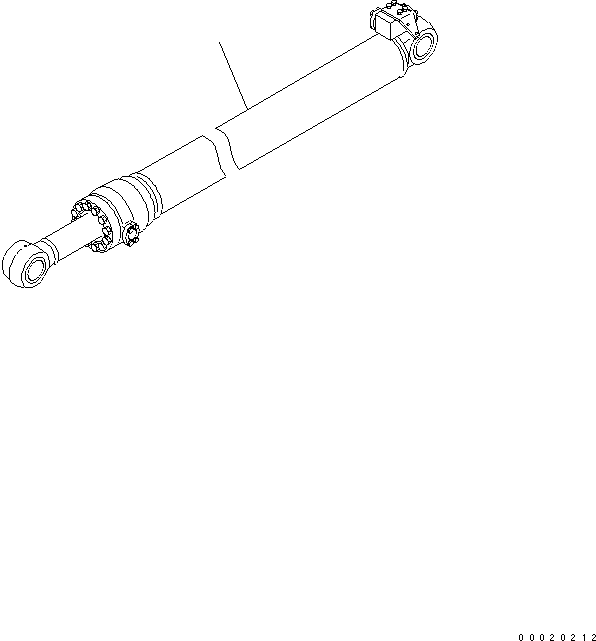 ARM CYLINDER GROUP, (FINAL COATING) (\8\707-01-XT011) KOMATSU