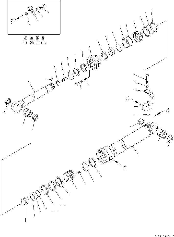 Цилиндр в сборе 707-01-0F741 KOMATSU