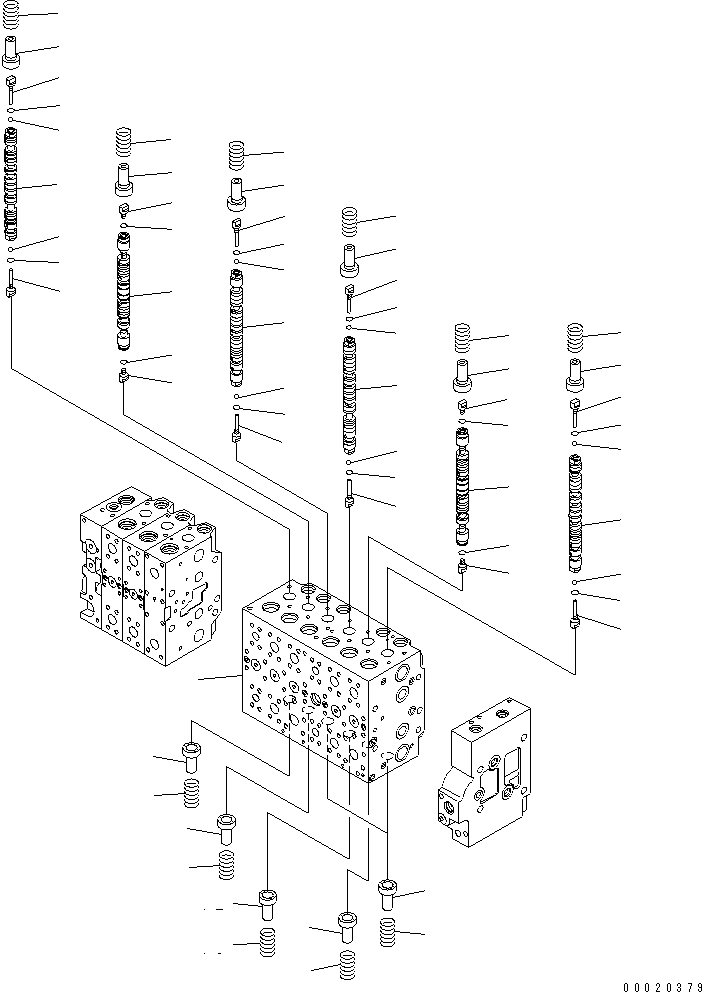 клапан управления в сборе 723-49-26502 KOMATSU