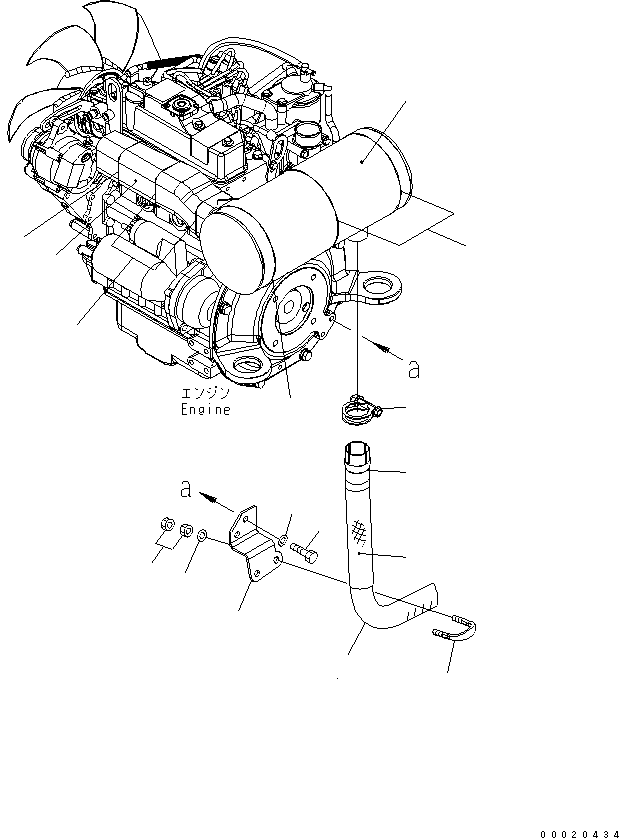 Выпускная труба 22L-01-27410 KOMATSU