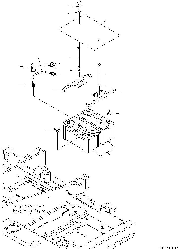 BATTERY, WET(130E41R 203-06-51150 KOMATSU