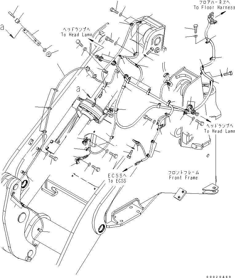 Жгут проводов 417-U77-3711 KOMATSU