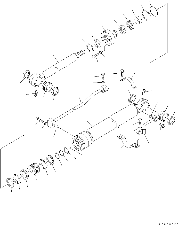 CYLINDER ASS'Y,BUCKET 707-01-0F040 KOMATSU