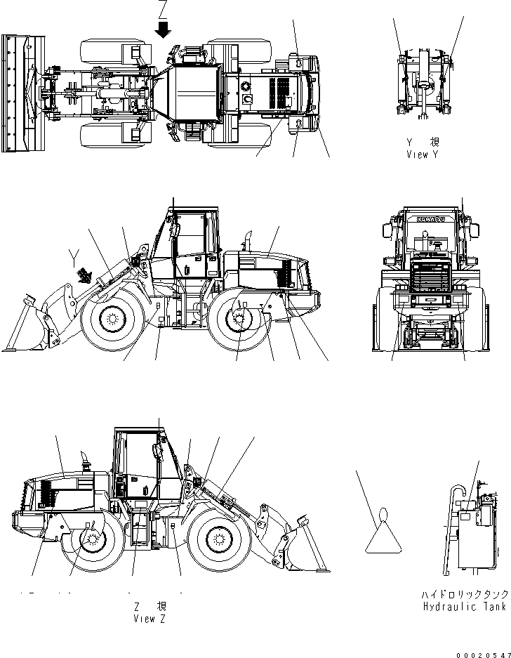 Табличка с логотипом Komatsu 09690-C0800 KOMATSU