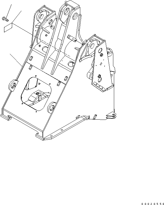 FRAME,FRONT 418-T81-3040 KOMATSU