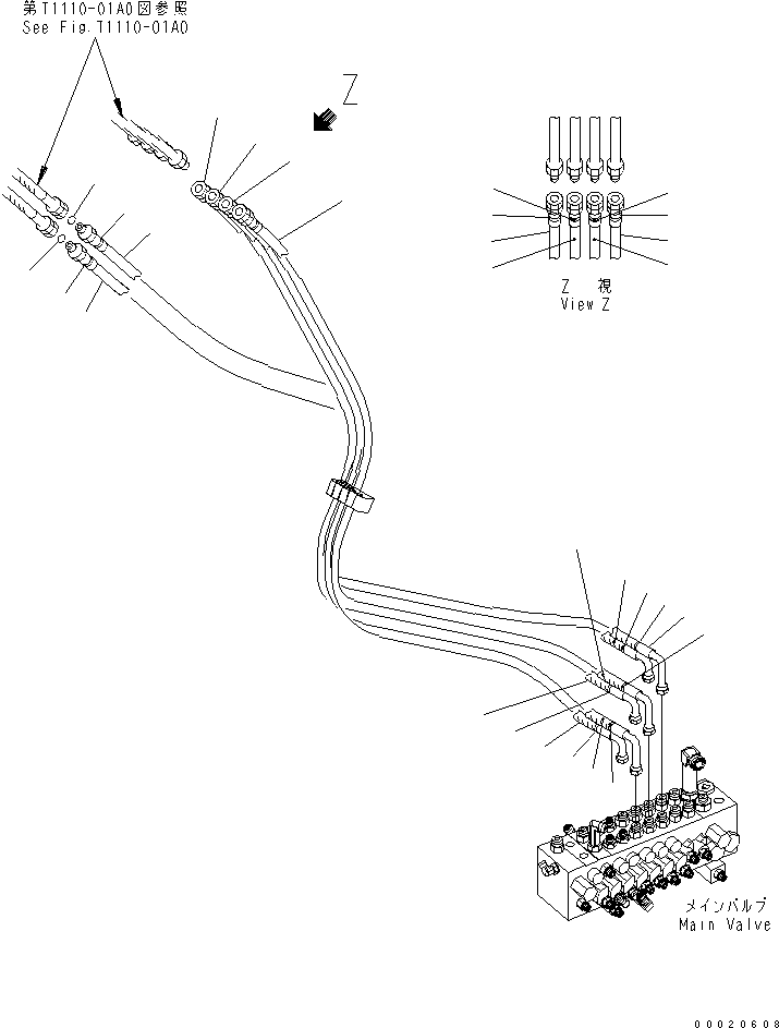 Шланг 22L-62-29470 KOMATSU