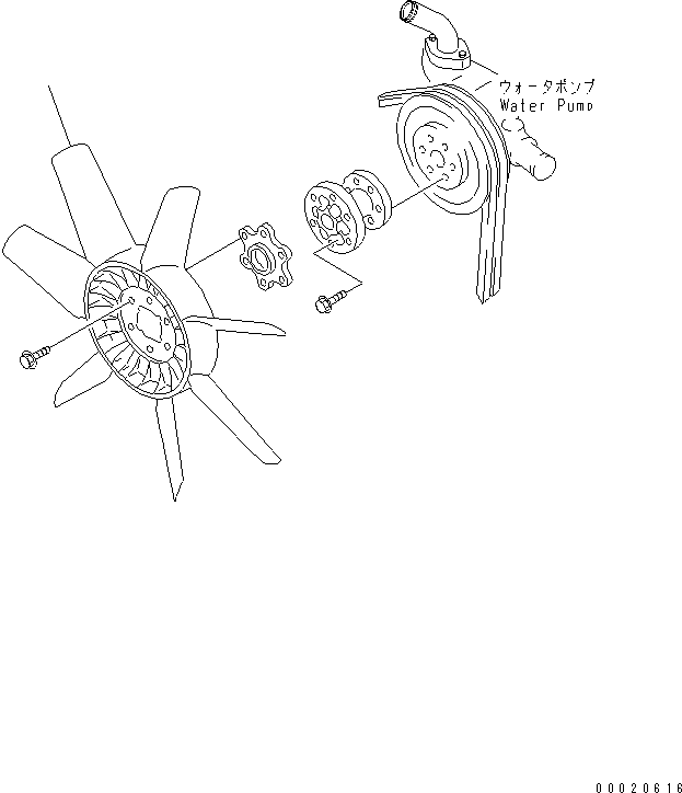 FAN,COOLING 600-623-6580 KOMATSU