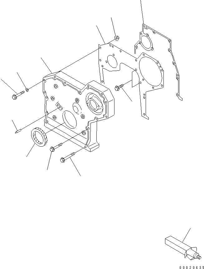 SEAL, FRONT 6204-21-3530 KOMATSU