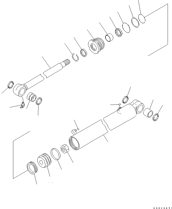 CYLINDER ASS'Y,BOOM SWING 707-00-0F480 KOMATSU