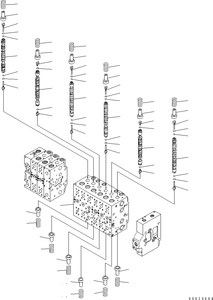 Управляющий клапан 723-49-27500 KOMATSU