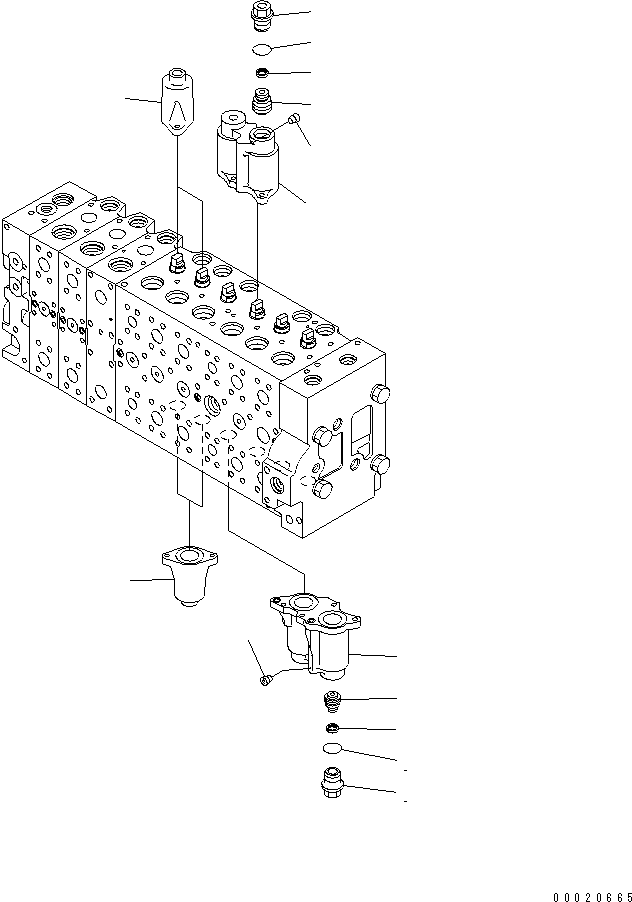 Управляющий клапан (723-49-28906) KOMATSU