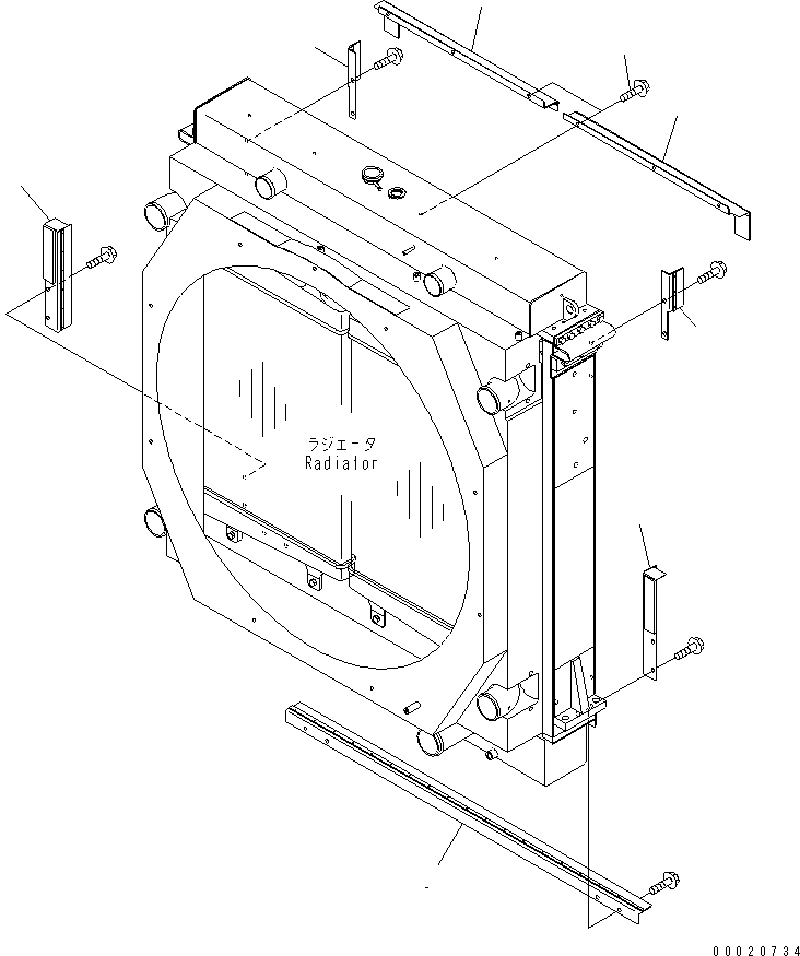 BAFFLE,R.H. 427-54-22170 KOMATSU