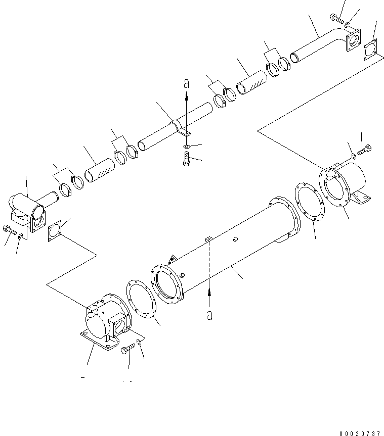 Шланг 07260-25818 KOMATSU