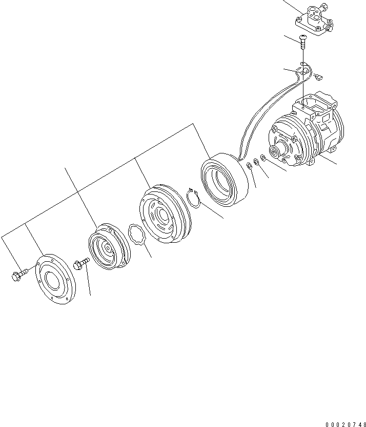 Муфта сцепления в сборе ND447300-7300 KOMATSU