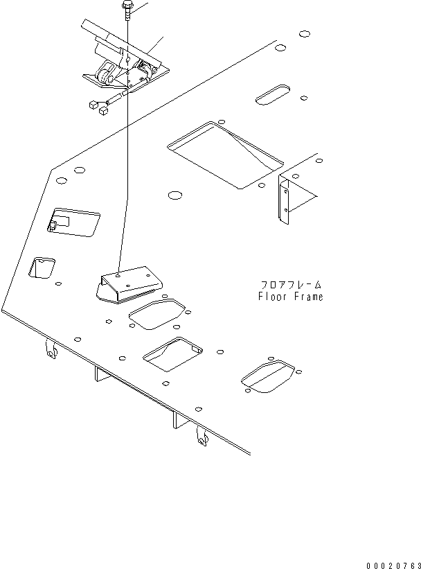 PEDAL, ENGINE CONTROL 426-43-A2110 KOMATSU