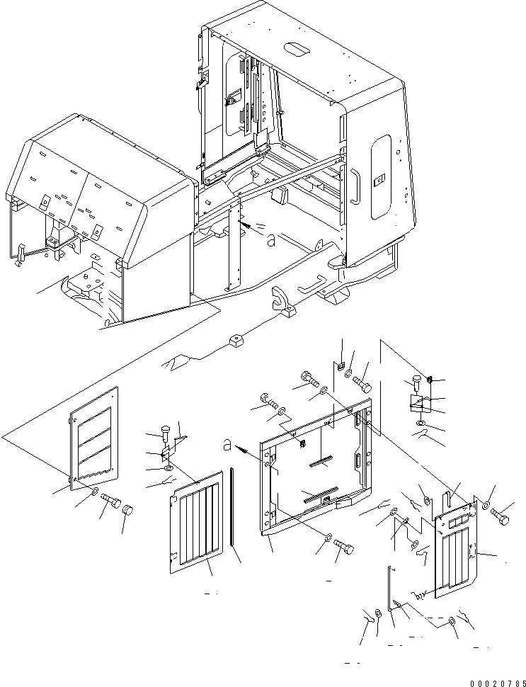 SEAL,DOOR 22T-54-12290 KOMATSU