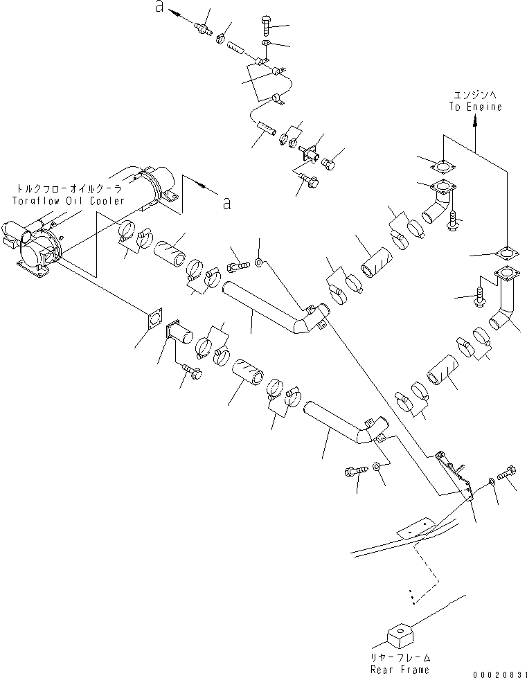 шланг 07260-28722 KOMATSU
