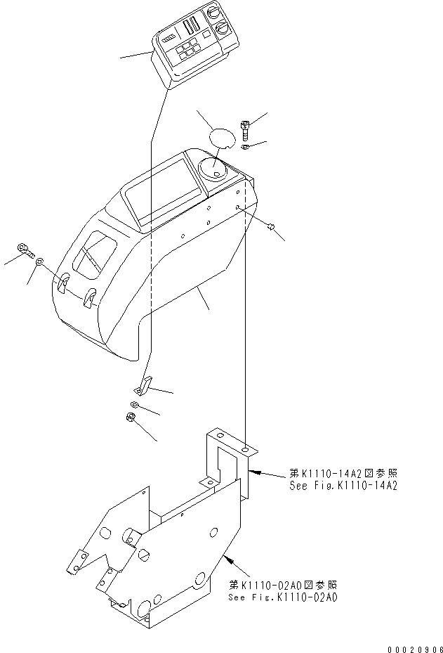 Монитор (7834-73-2001) KOMATSU