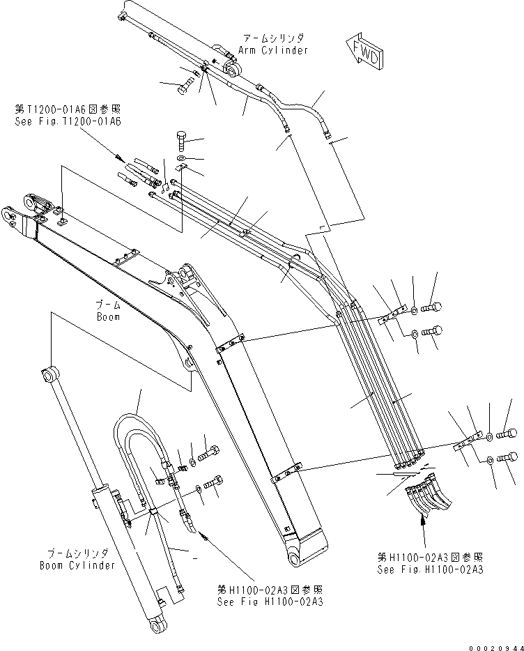 Шланг 22M-62-22240 KOMATSU