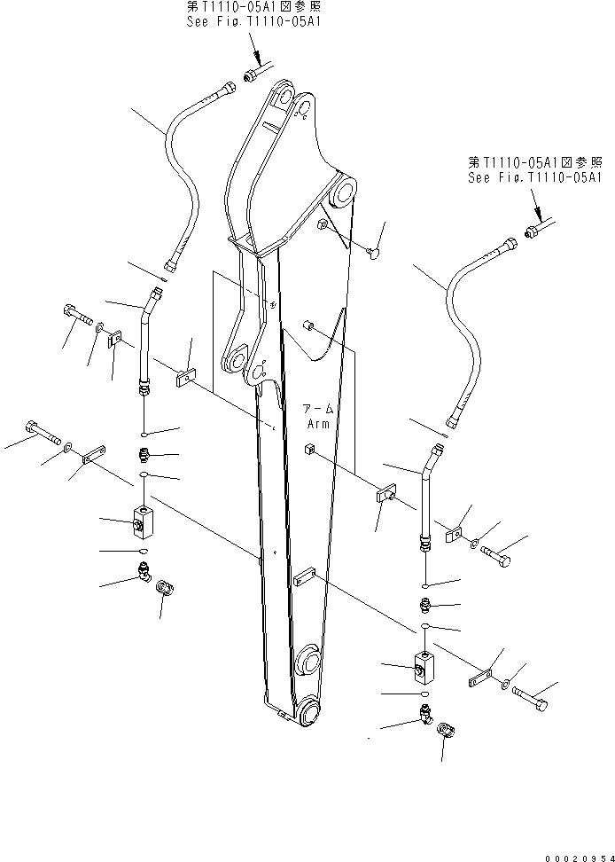 Шланг 02765-204A8 KOMATSU