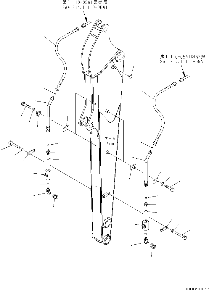 Шланг 02765-204A9 KOMATSU