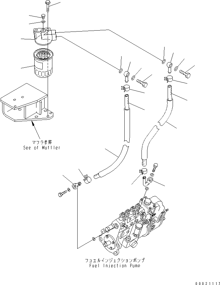 Шланг 07286-01921 KOMATSU