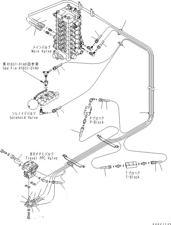 HOSE, 2830MM 203-62-71741 KOMATSU