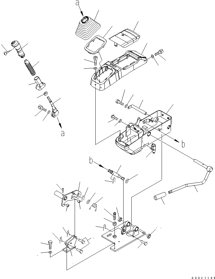 Рычаг левый 22M-910-2690 KOMATSU