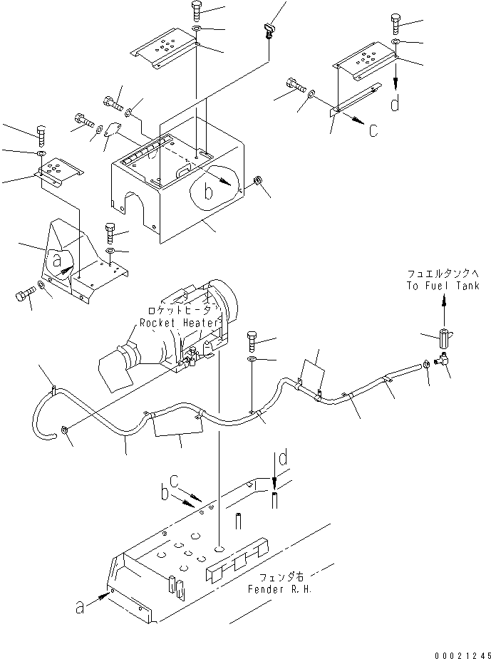 Трубка 07270-50733 KOMATSU
