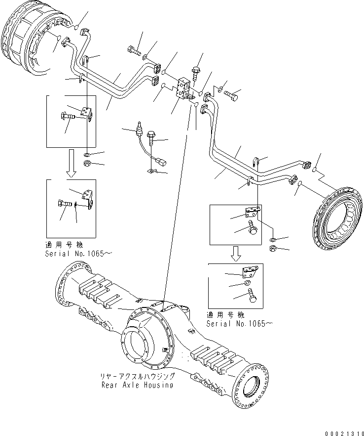 Tube, L.H.,Front 56B-61-12643 KOMATSU