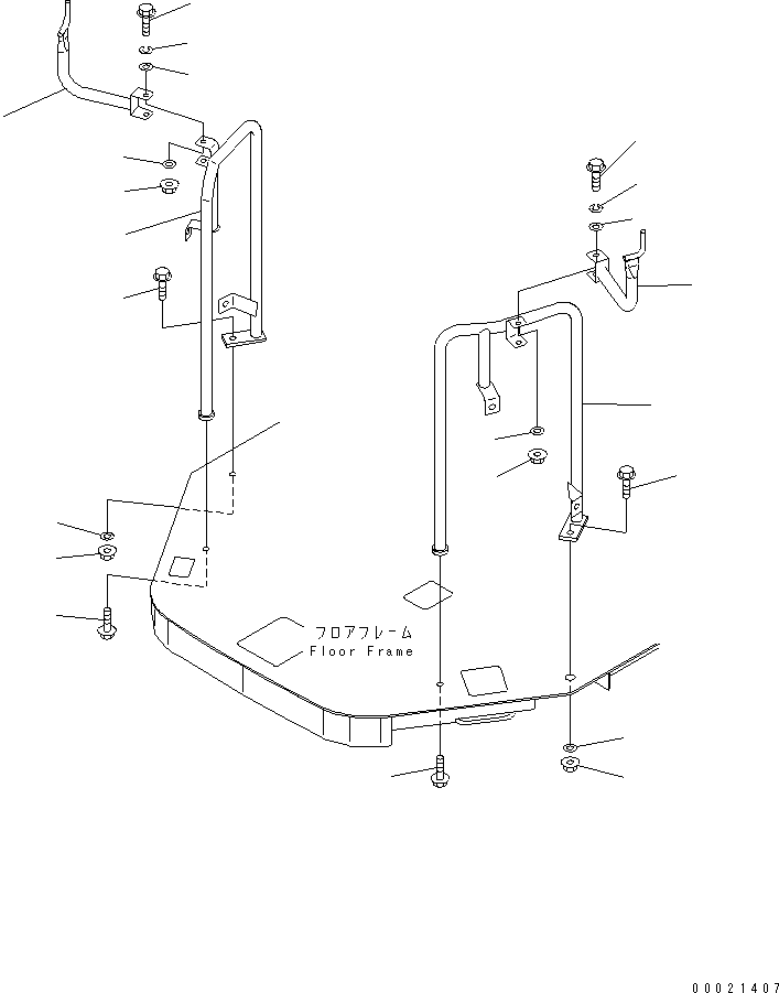 HANDRAIL,R.H. 415-54-25240 KOMATSU