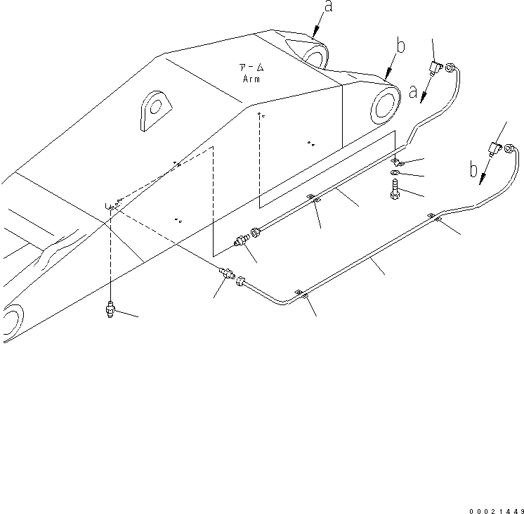 Трубка 208-72-72610 KOMATSU